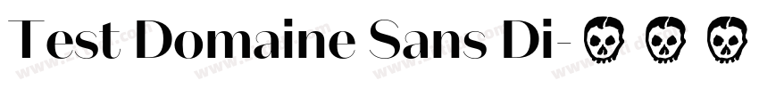 Test Domaine Sans Di字体转换